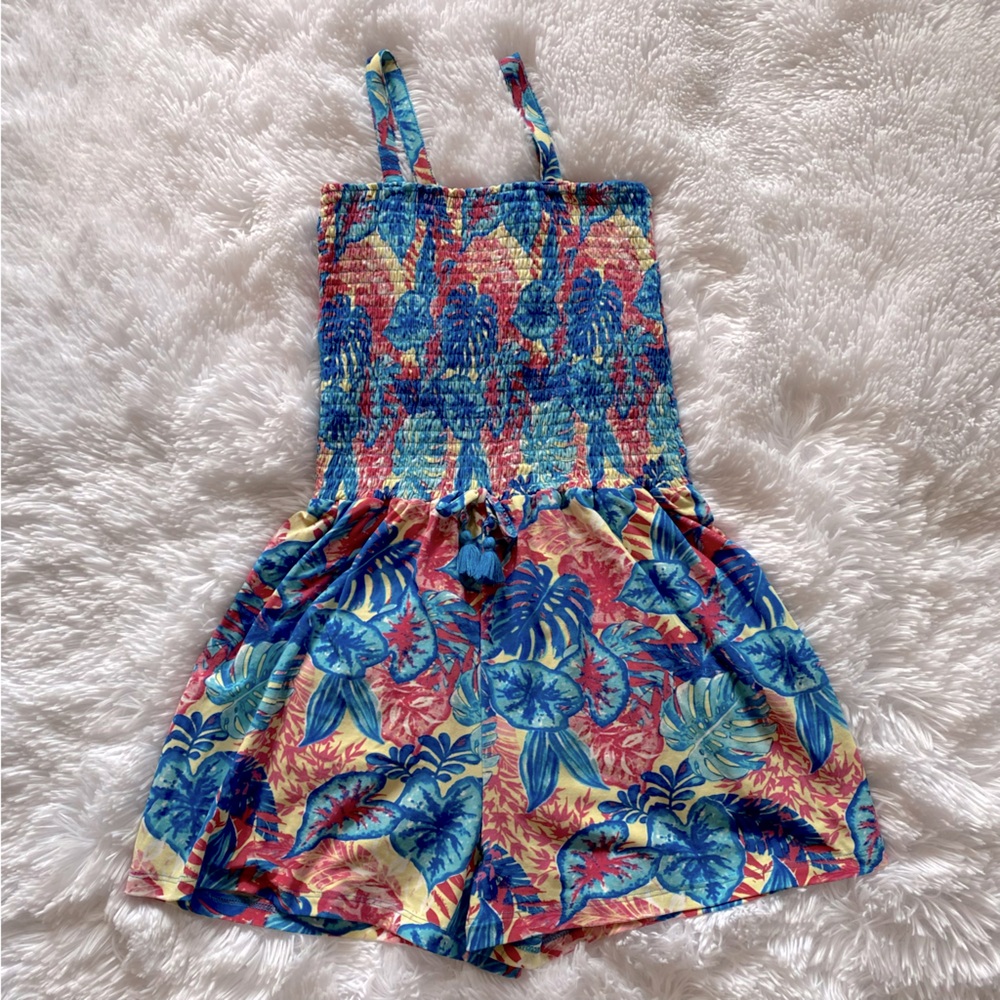 1st Kiss Girls Tropical Romper